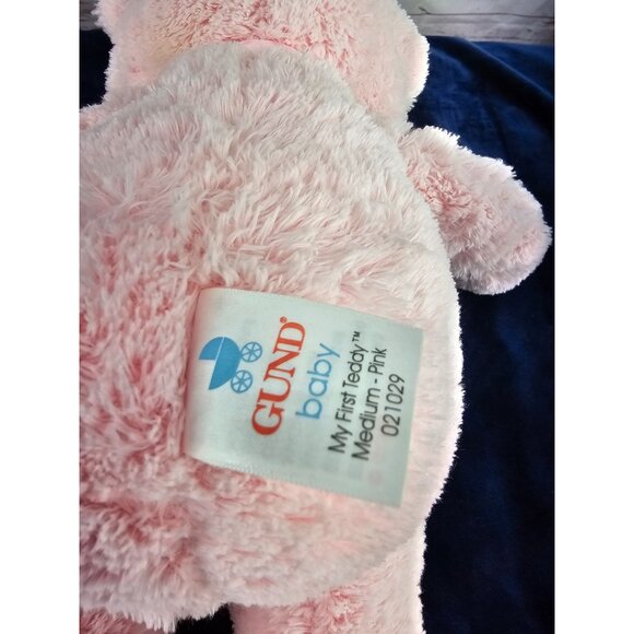 Gund My First‎ Teddy Bear Stuffed Animal - Pink Plush Bear 15" - Picture 7 of 11